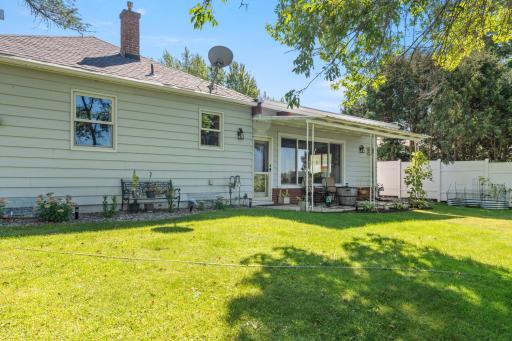Rear of home showing well maintained condition