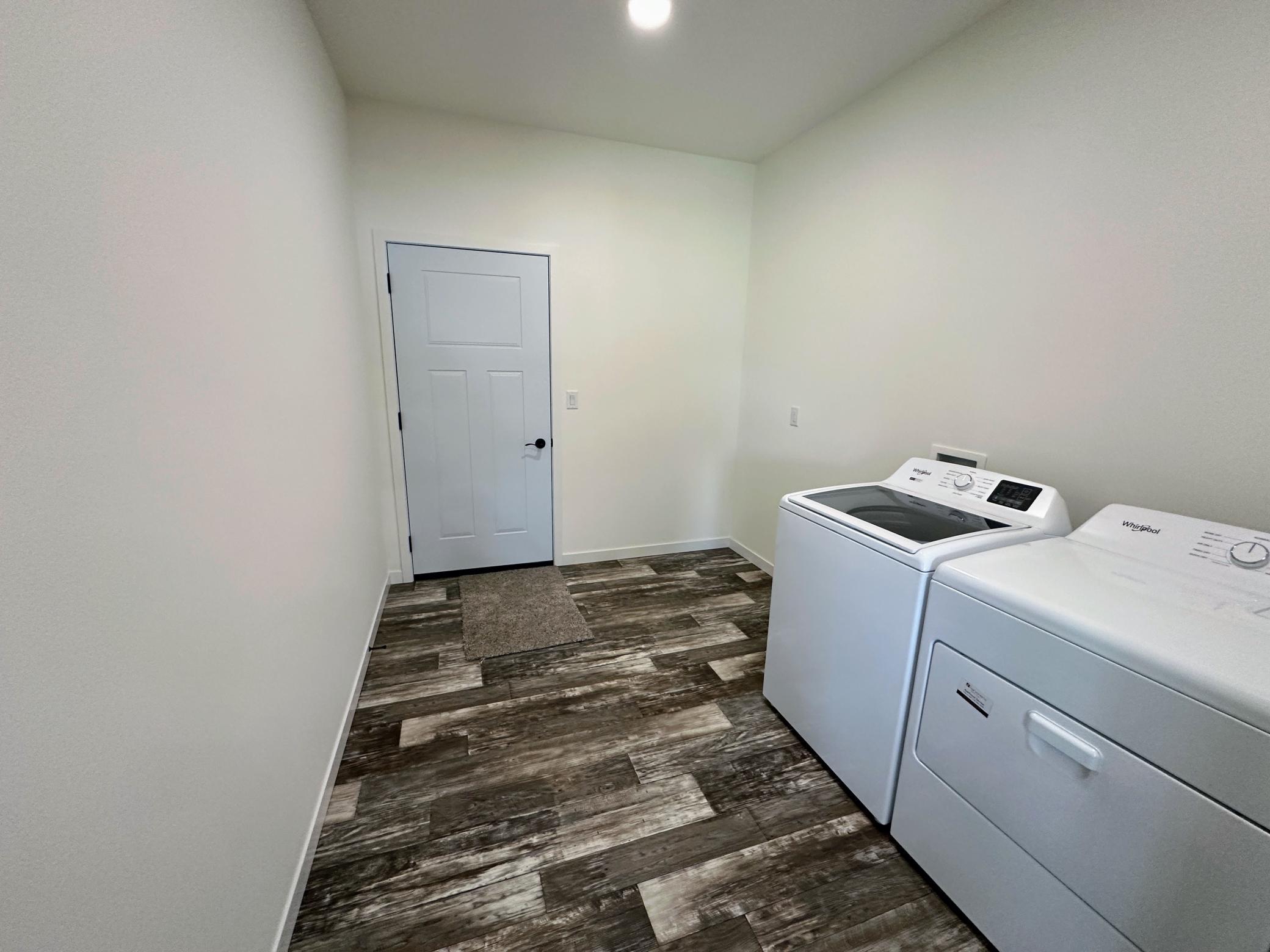 Laundry area/Door to garage