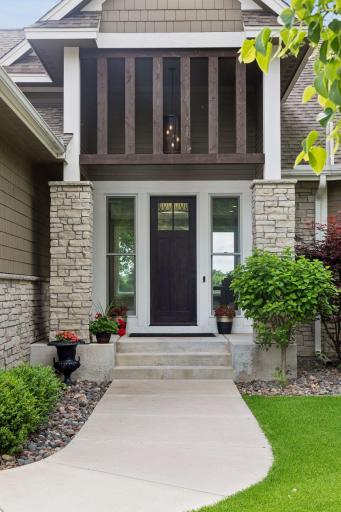 Stately front entrance