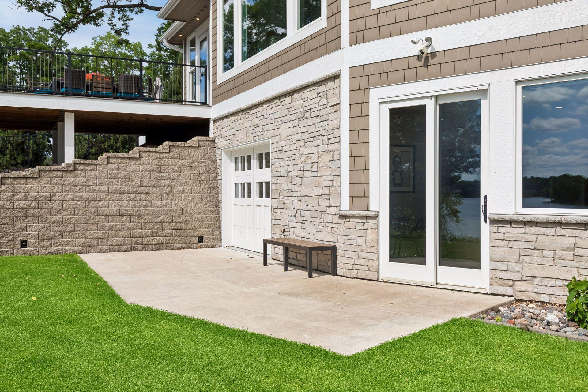 Lower level walkout patio