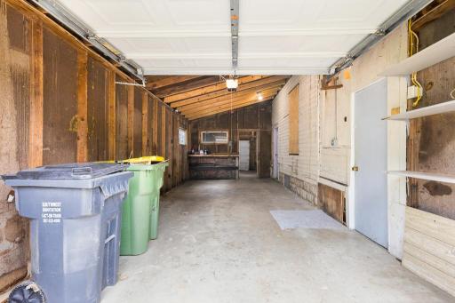 Attached tandem garage with access to the front entry and the basement as well