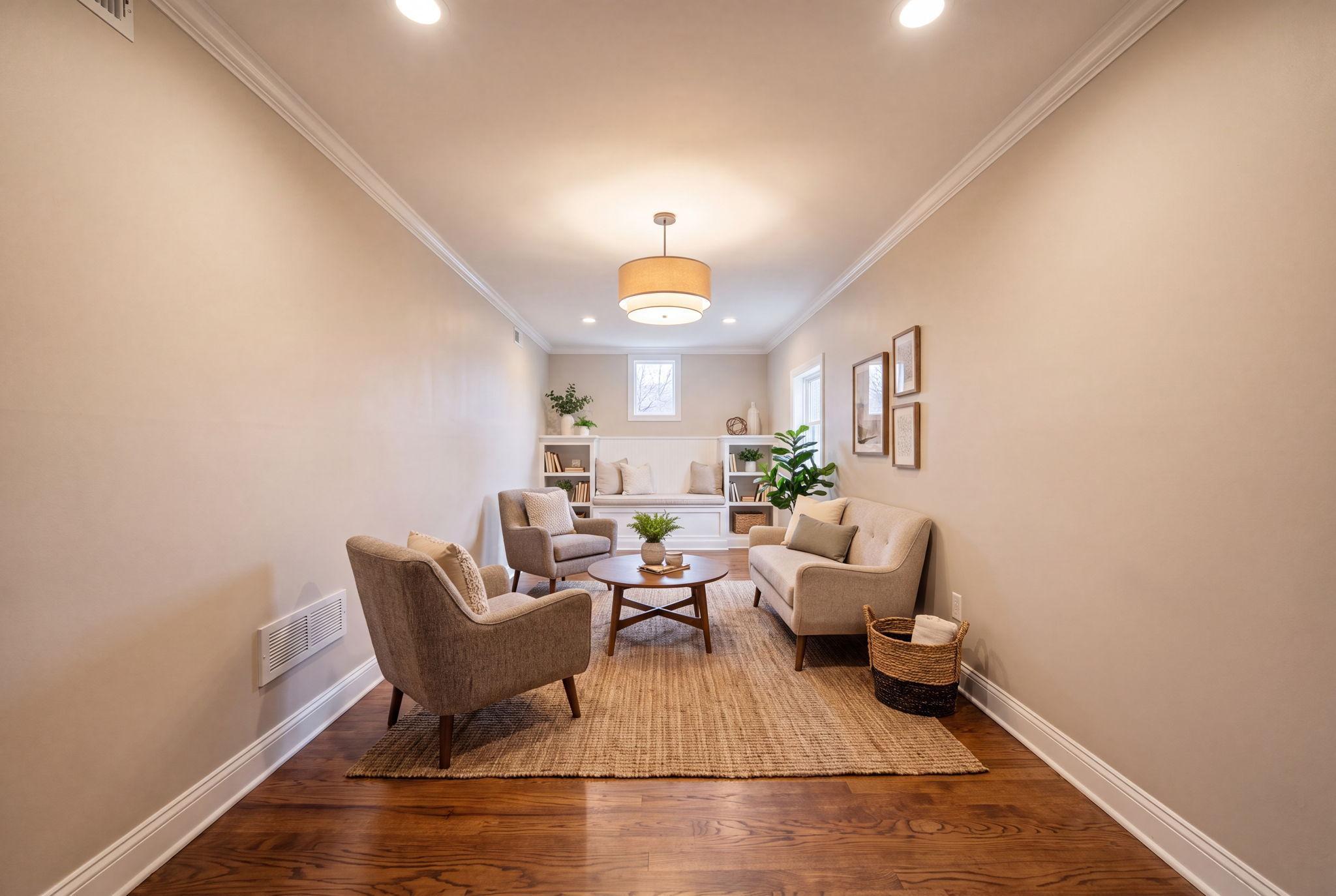 sitting room -virtually staged
