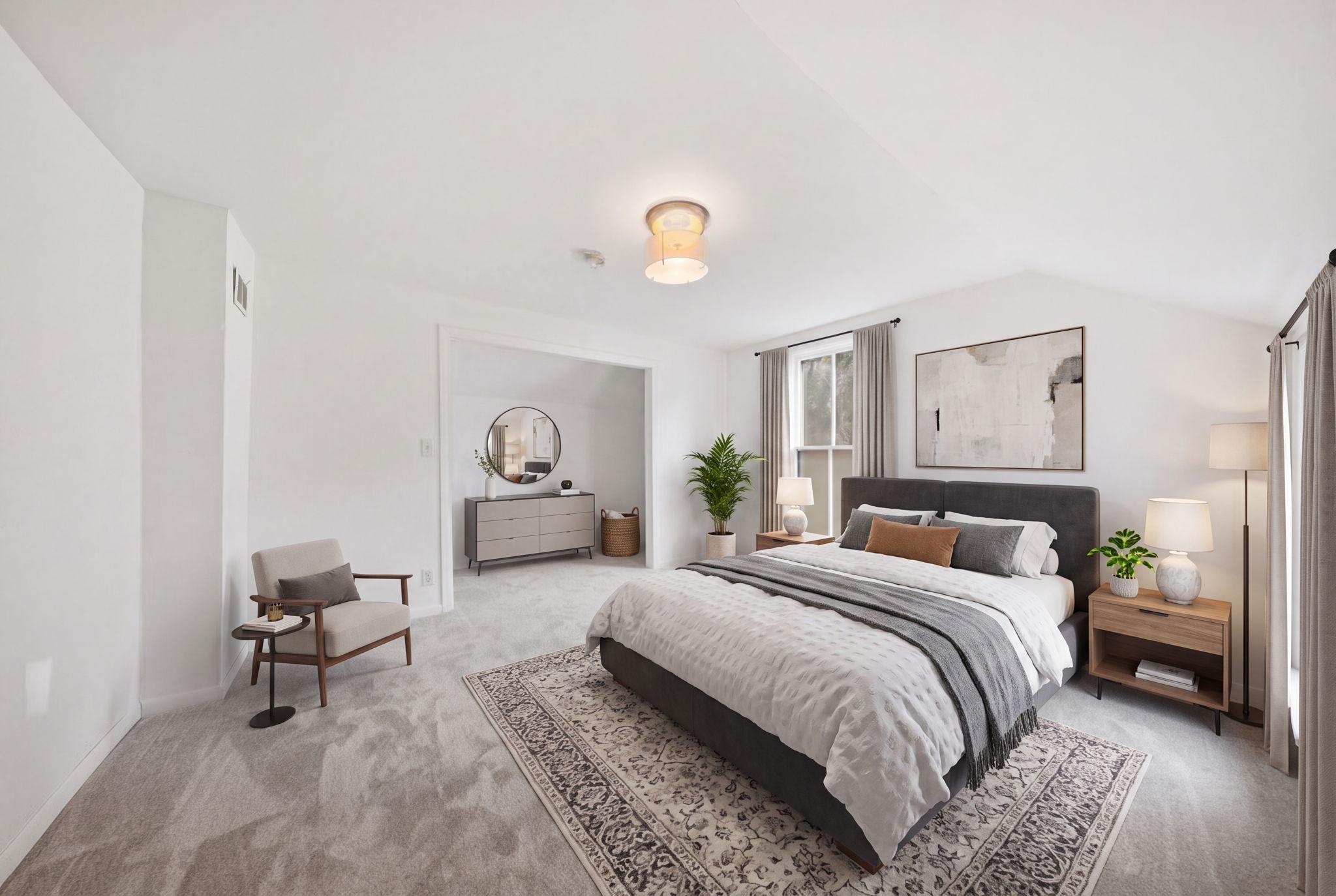 Bedroom 3-virtually staged