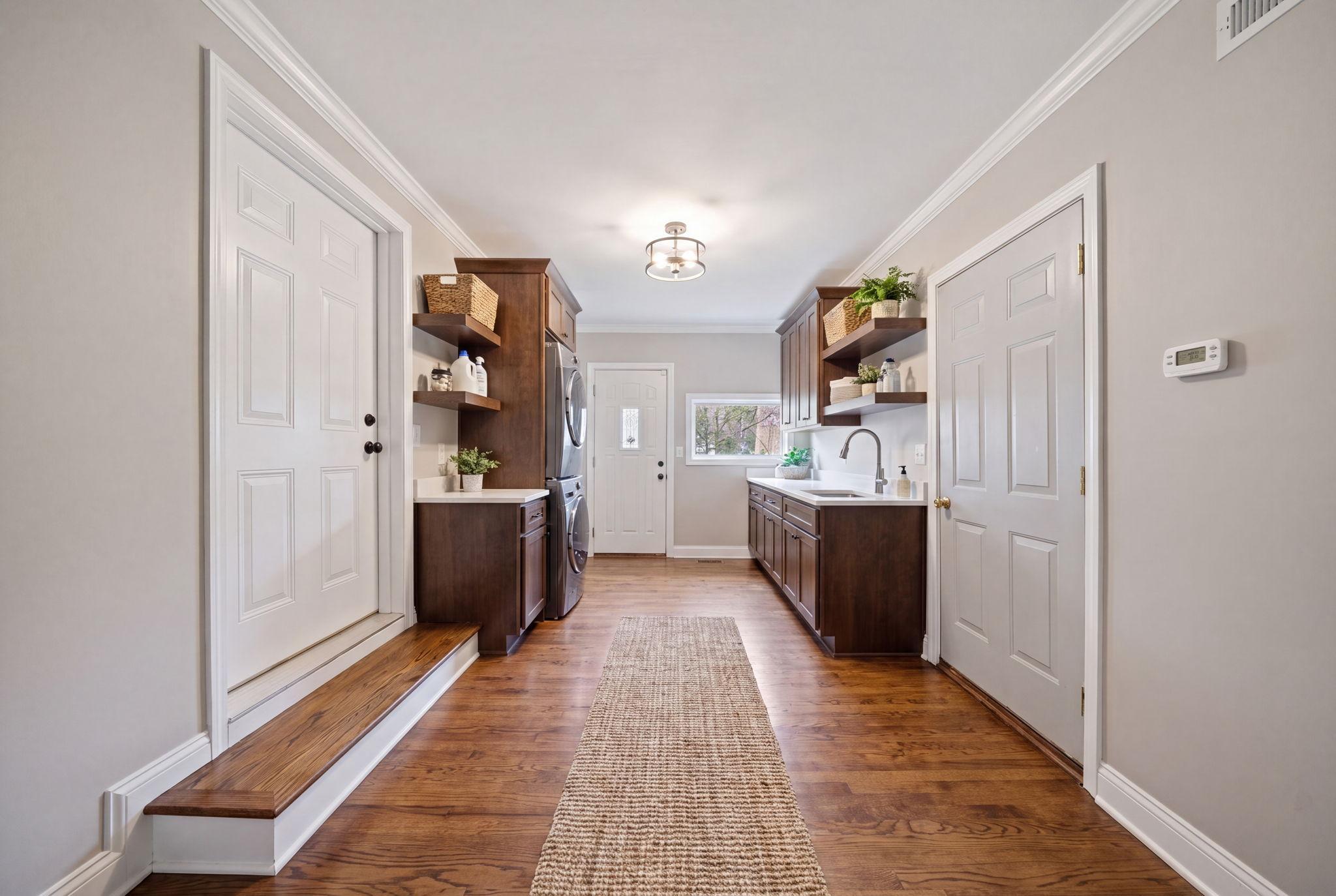 Laundry room-virtually staged
