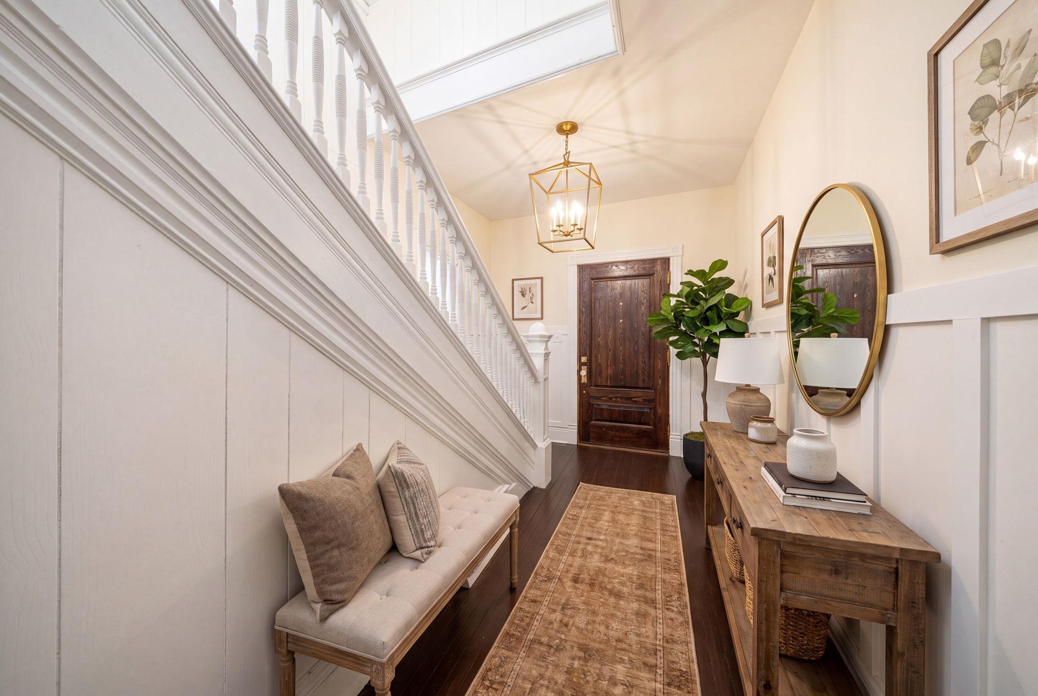 hallway - virtually staged