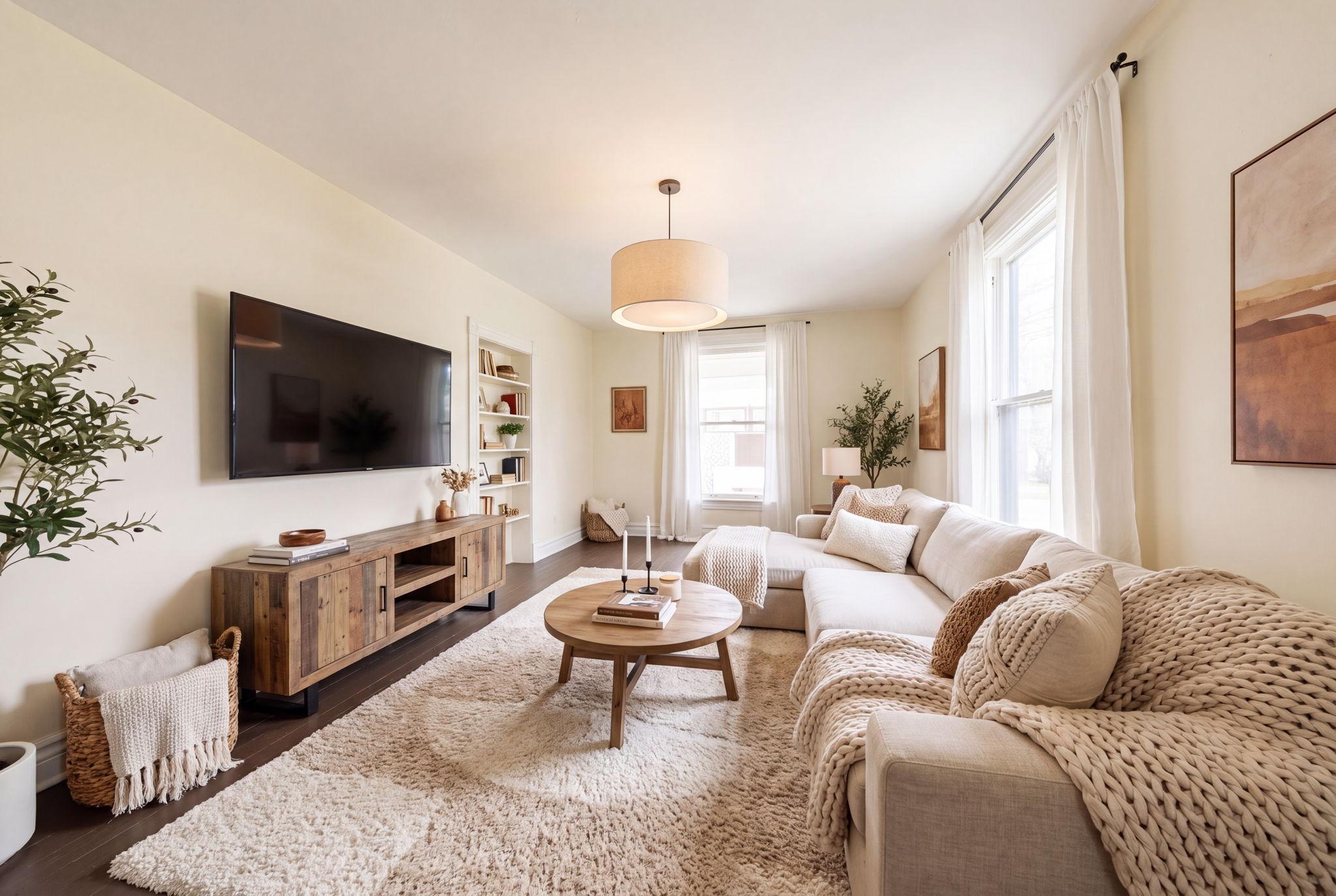 Family room -virtually staged