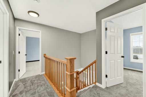 New carpet on stairs and hallway