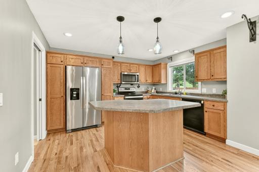 Kitchen with lots of cabinets!