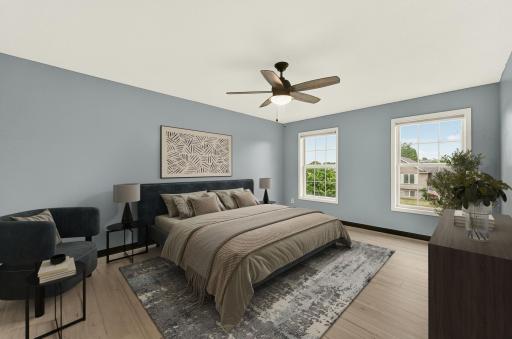 Generously-sized Primary Bedroom