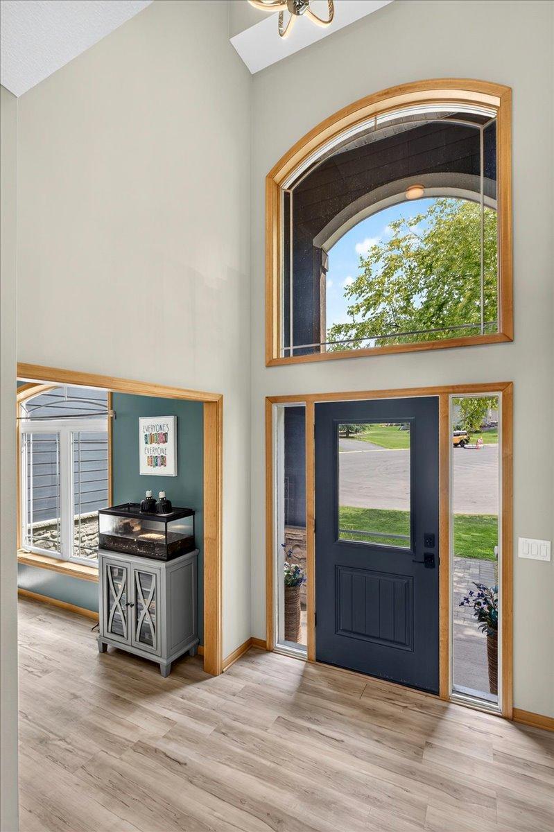 Grand 2-story entrance