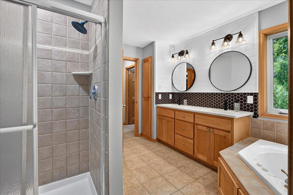 Walk-in shower and toilet closet