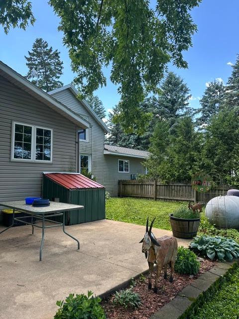 Patio & new addition to house