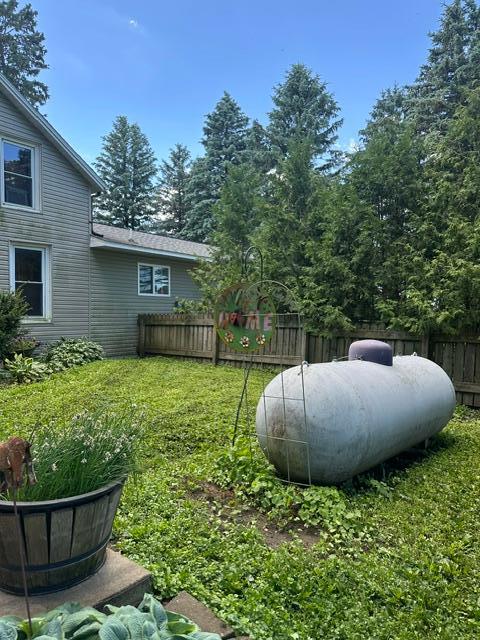 Propane tank for back up heat