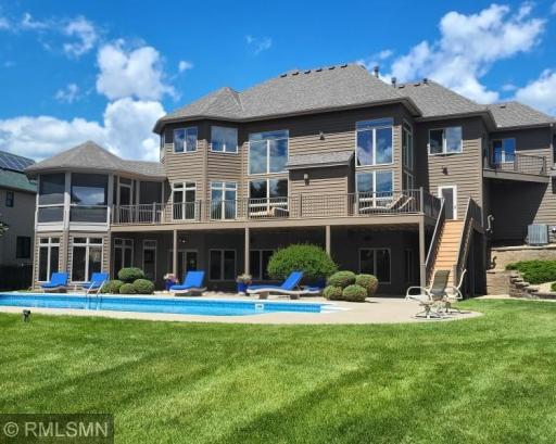 Large deck, patio area and screened porch.