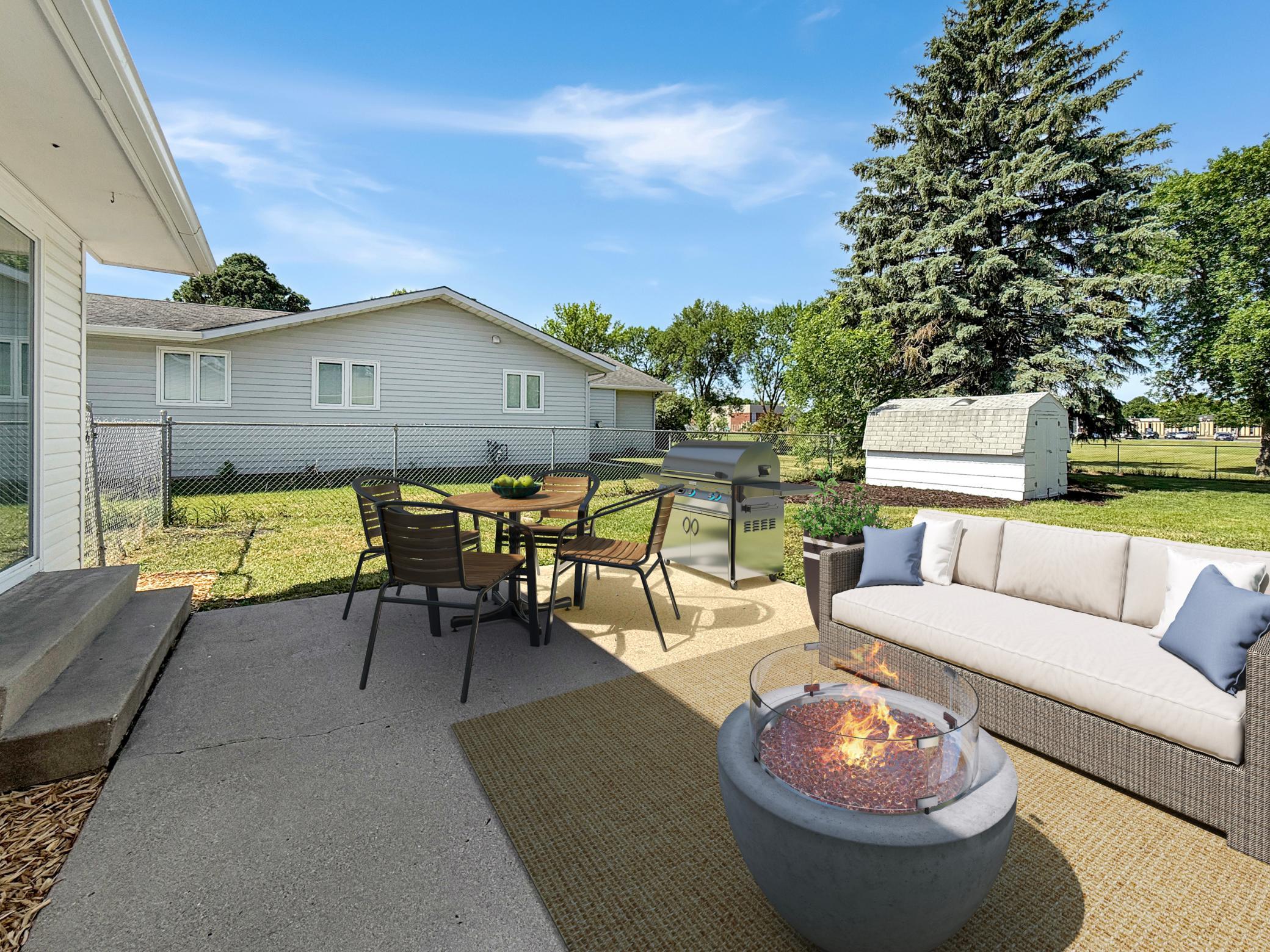 Virtually staged- Patio