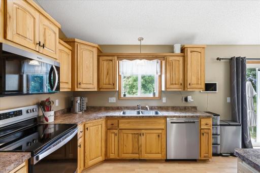 Bright kitchen filled with natural light.