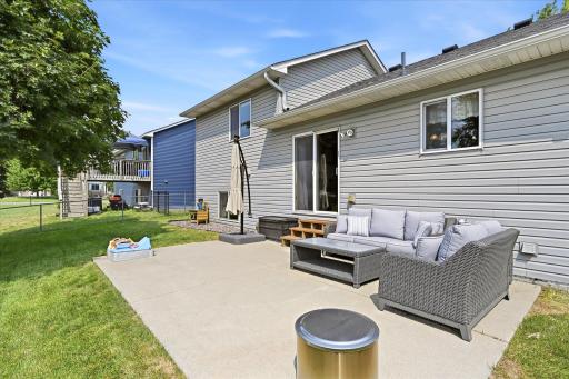 Outdoor living space extends your entertaining options.