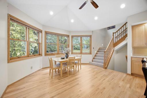 Gorgeous views from the kitchen dining area.