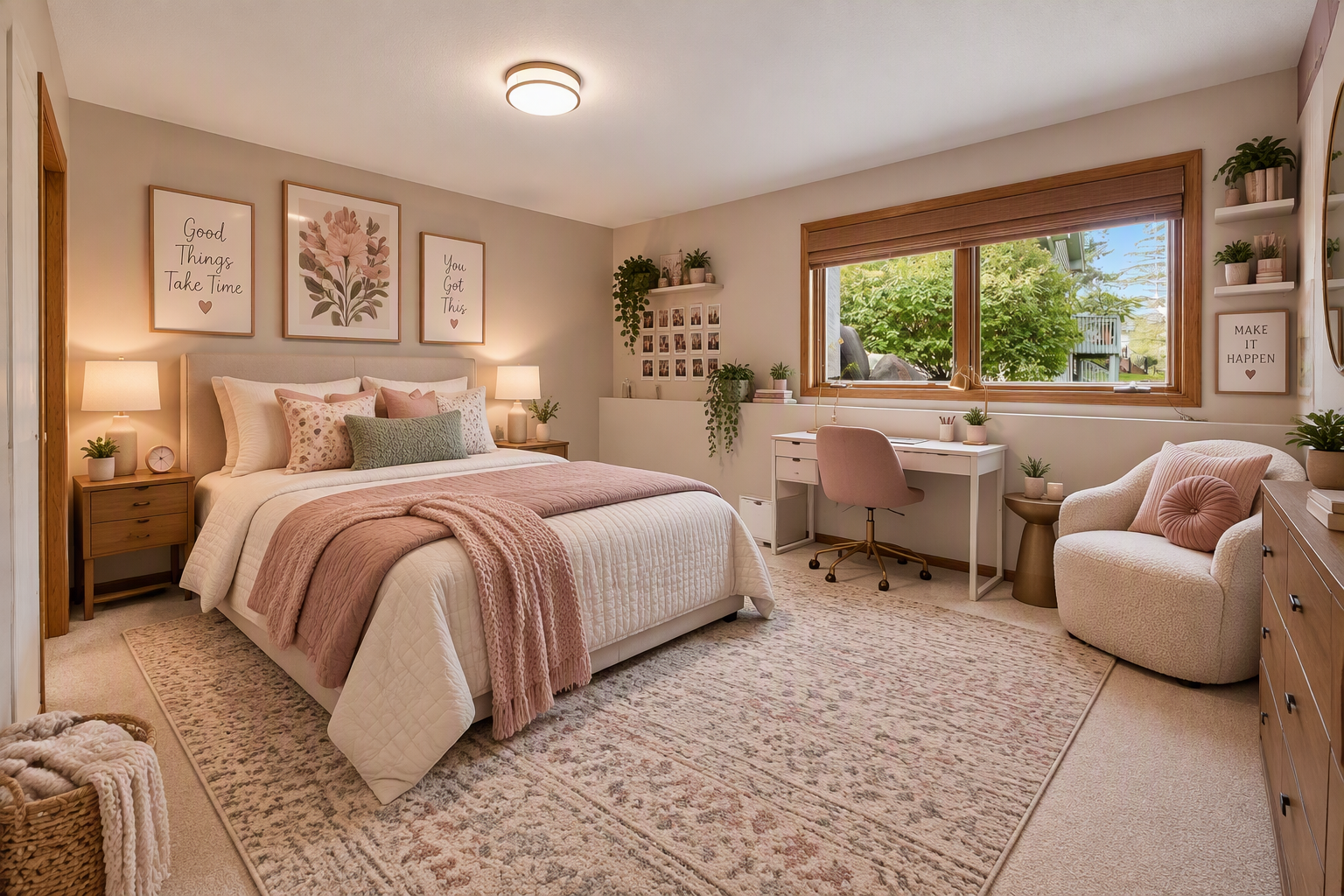 Bedroom 2. Virtually staged for inspiration.