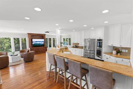 New appliances make the kitchen functional and perfect for entertaining