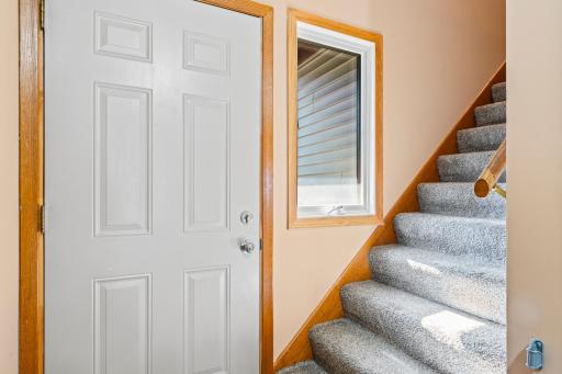 Front Entry and stairway up to the second floor.