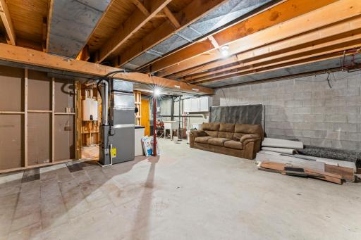 The basement is ready for your finishing!