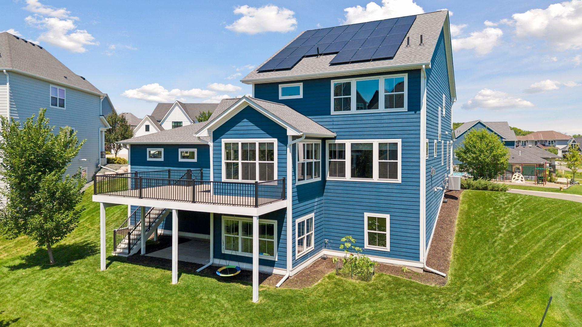 Maintenance-free deck, walkout lower level