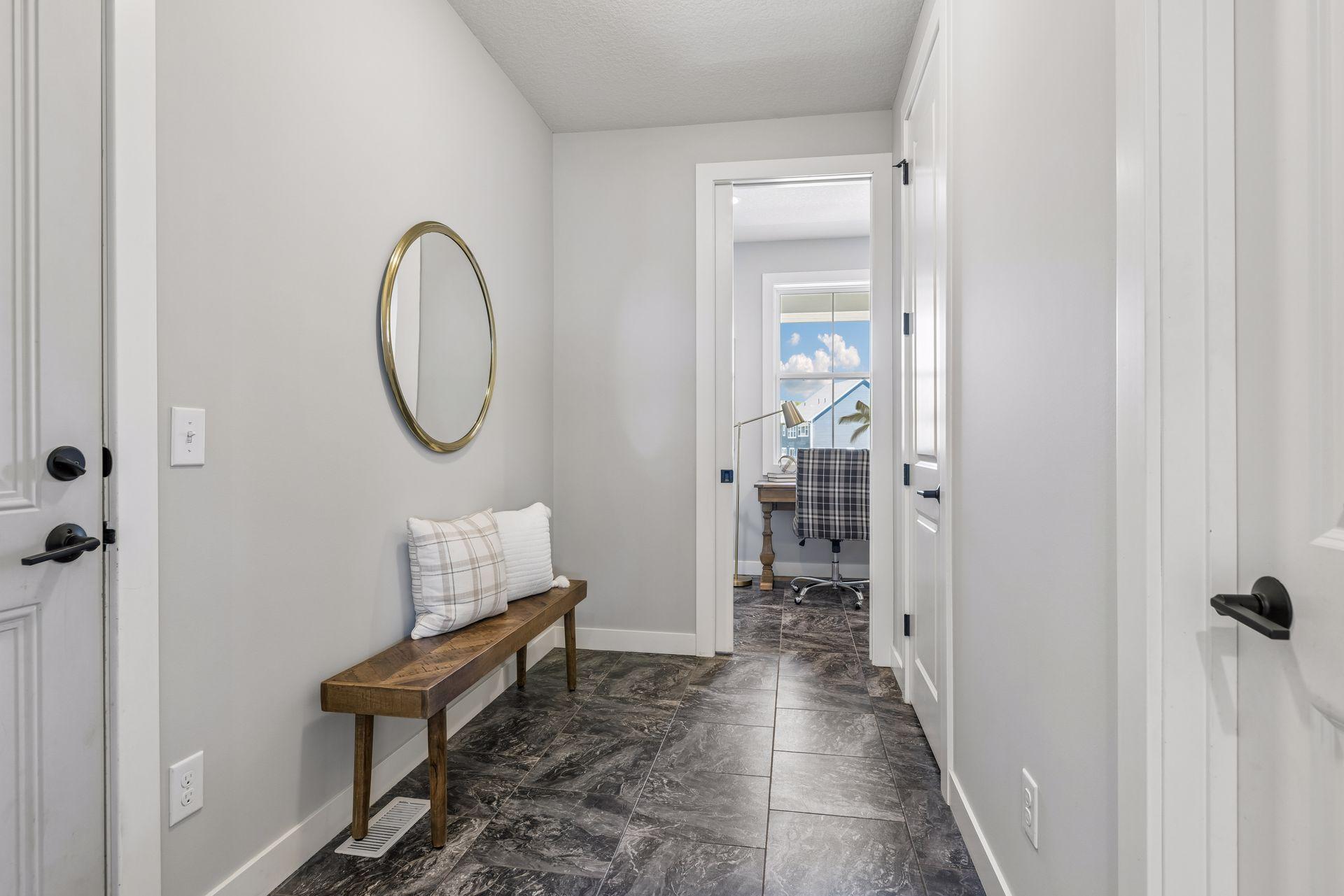 Mud room with plenty of space for storage and a large closet