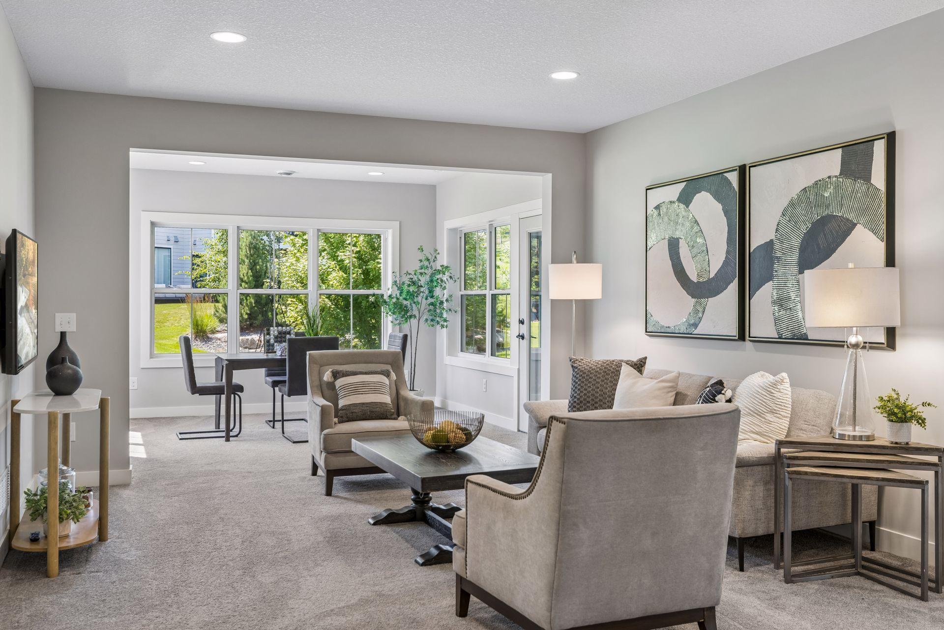 Lower level family room
