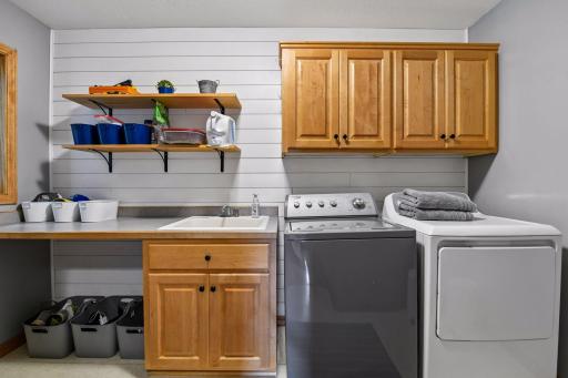 Laundry and drop zone updated off back entrance from garage.