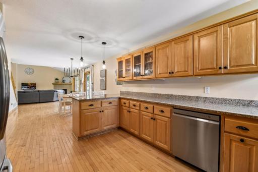 Invision all the cookies and baking you can do with this counter space! New hardware in kitchen for pulls and knobs.