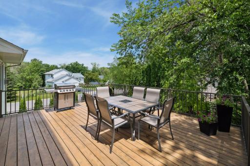 Updated deck flooring, railings, stairs in 2019.