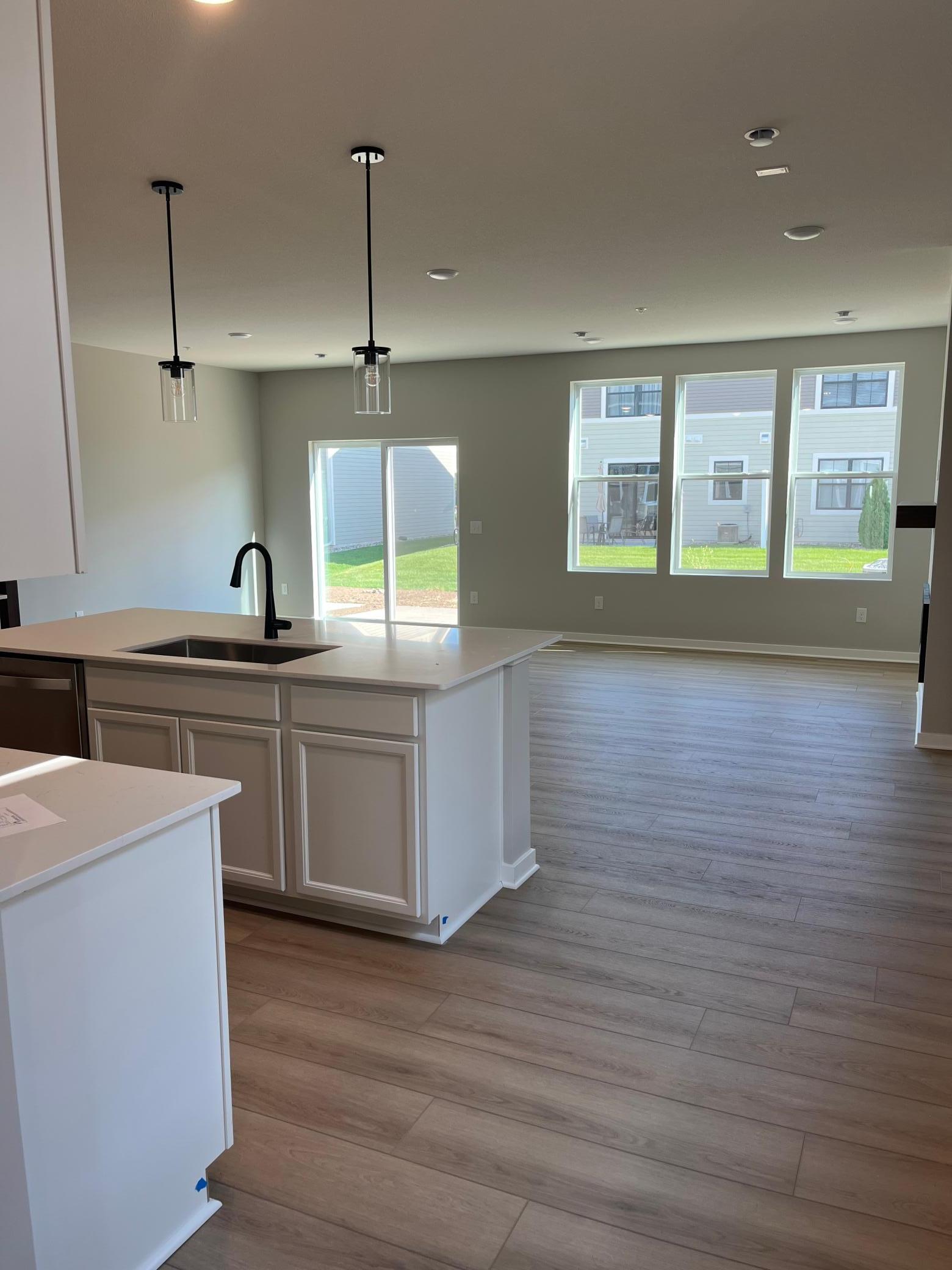 Kitchen and living space