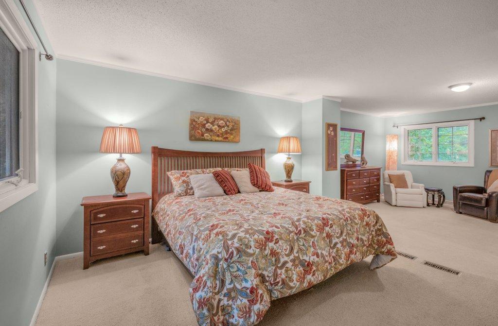 Spacious primary bedroom