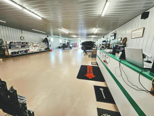 Showroom view from shop door