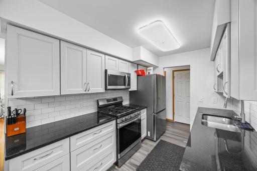 Updated Stainless steal appliances and gas range