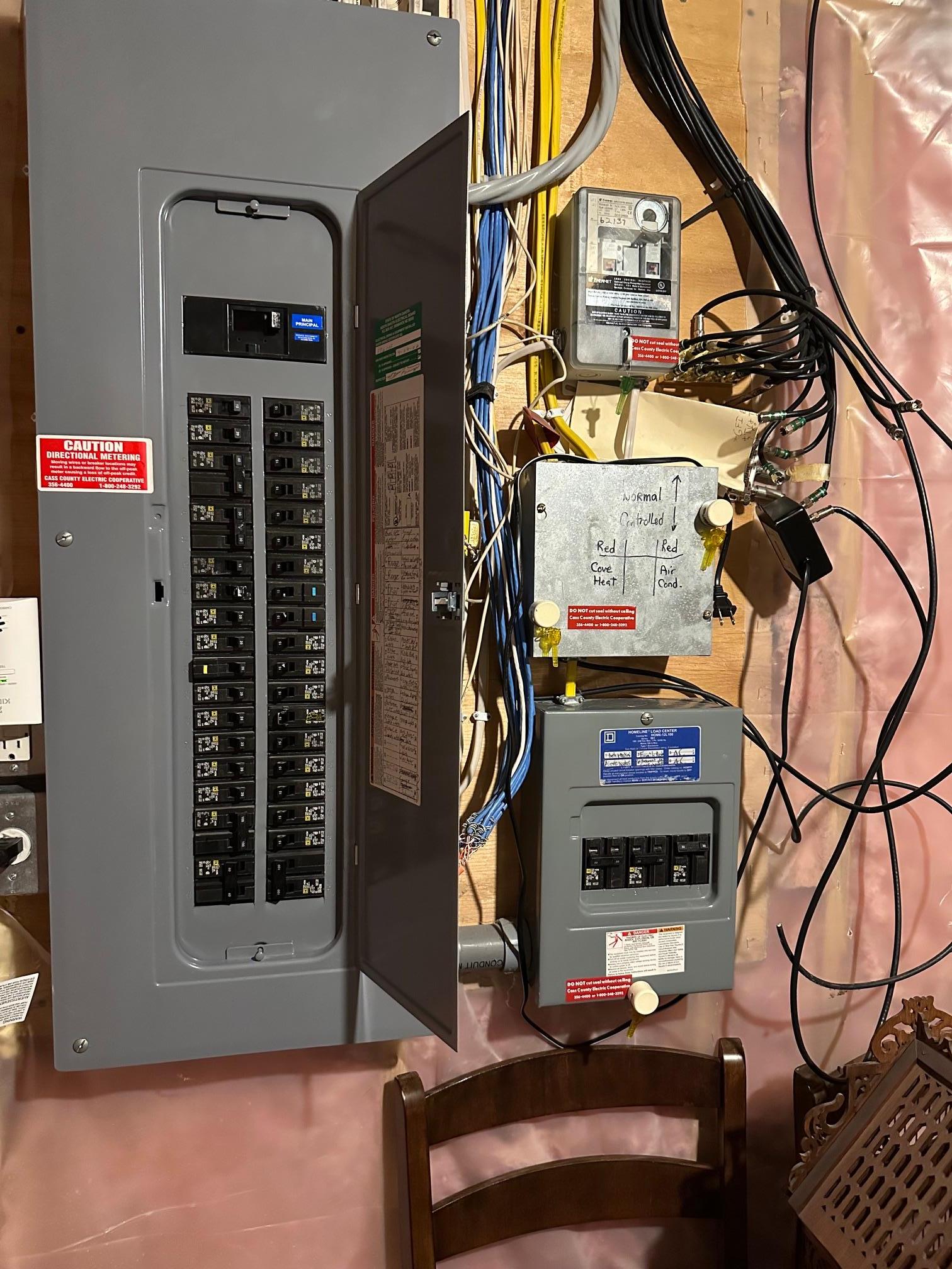 Basement utility room