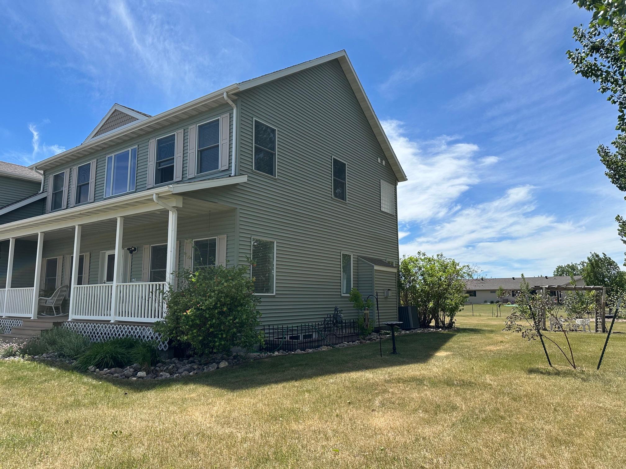 North side of house