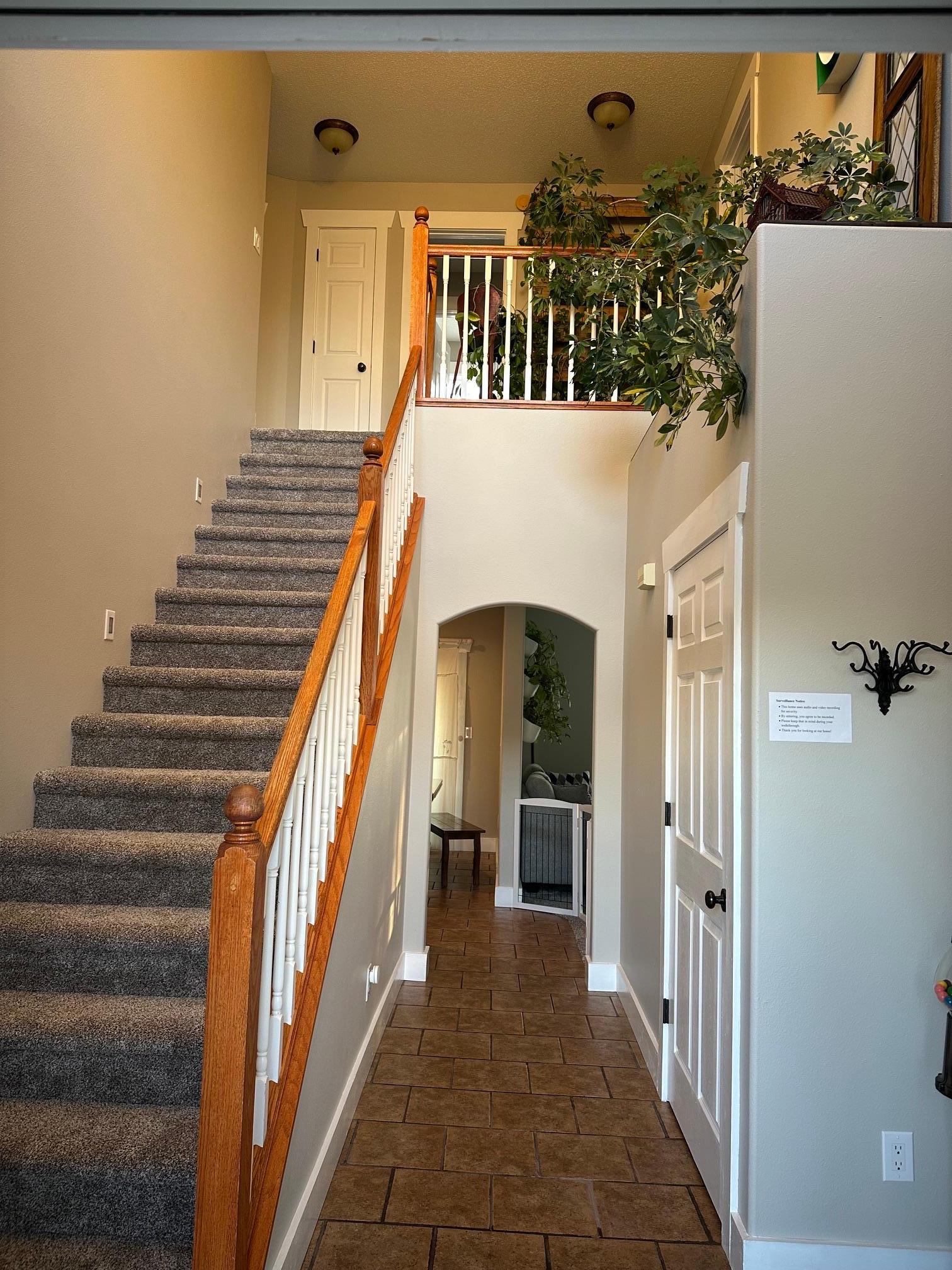 Main floor entry