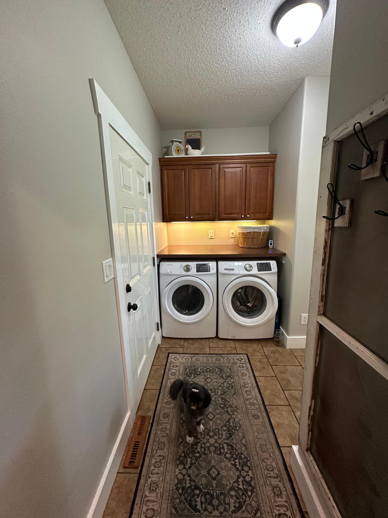 Main floor laundry area