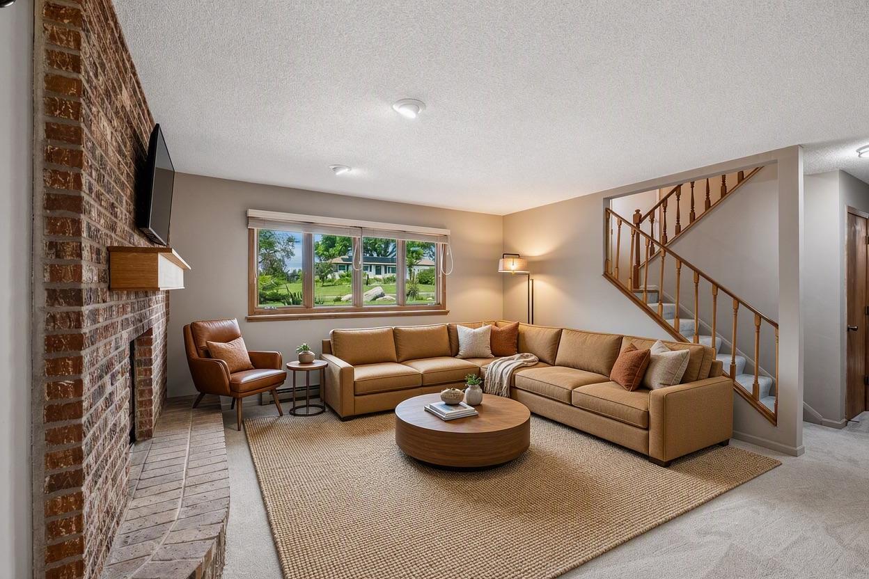 Family Room Virtually Staged