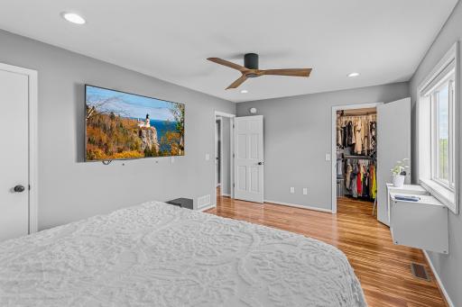 Primary BR has a large WIC and an additional roomy closet.
