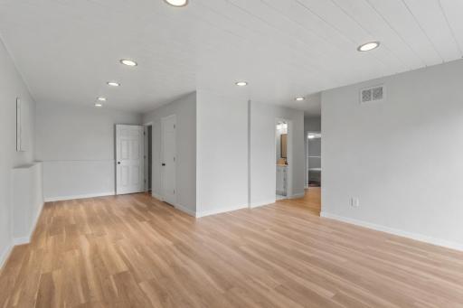 Virtually staged ceiling