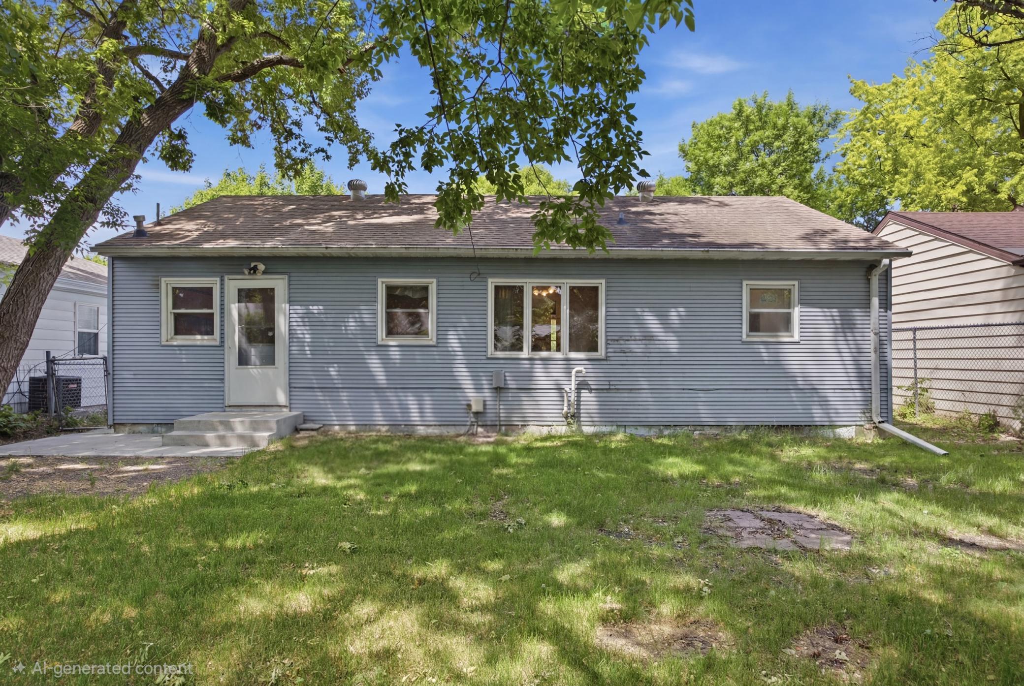 Rear of home