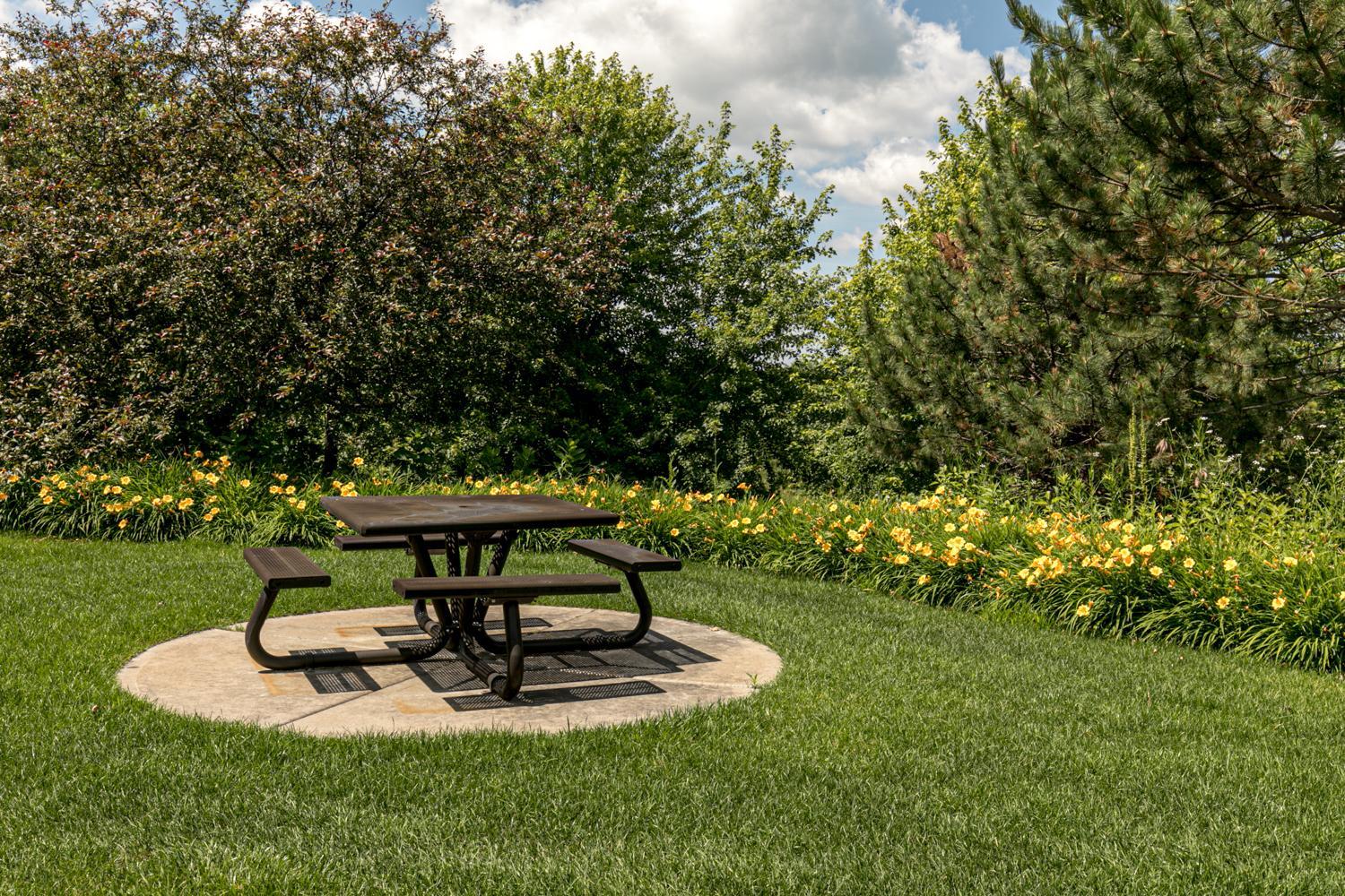Outdoor picnic areas.
