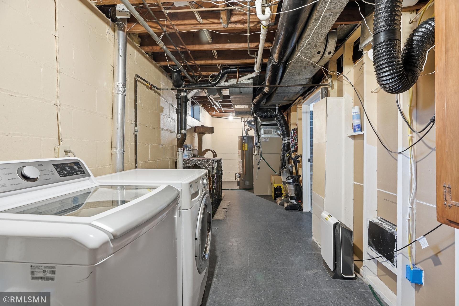 Mechanical room has a lot of space!