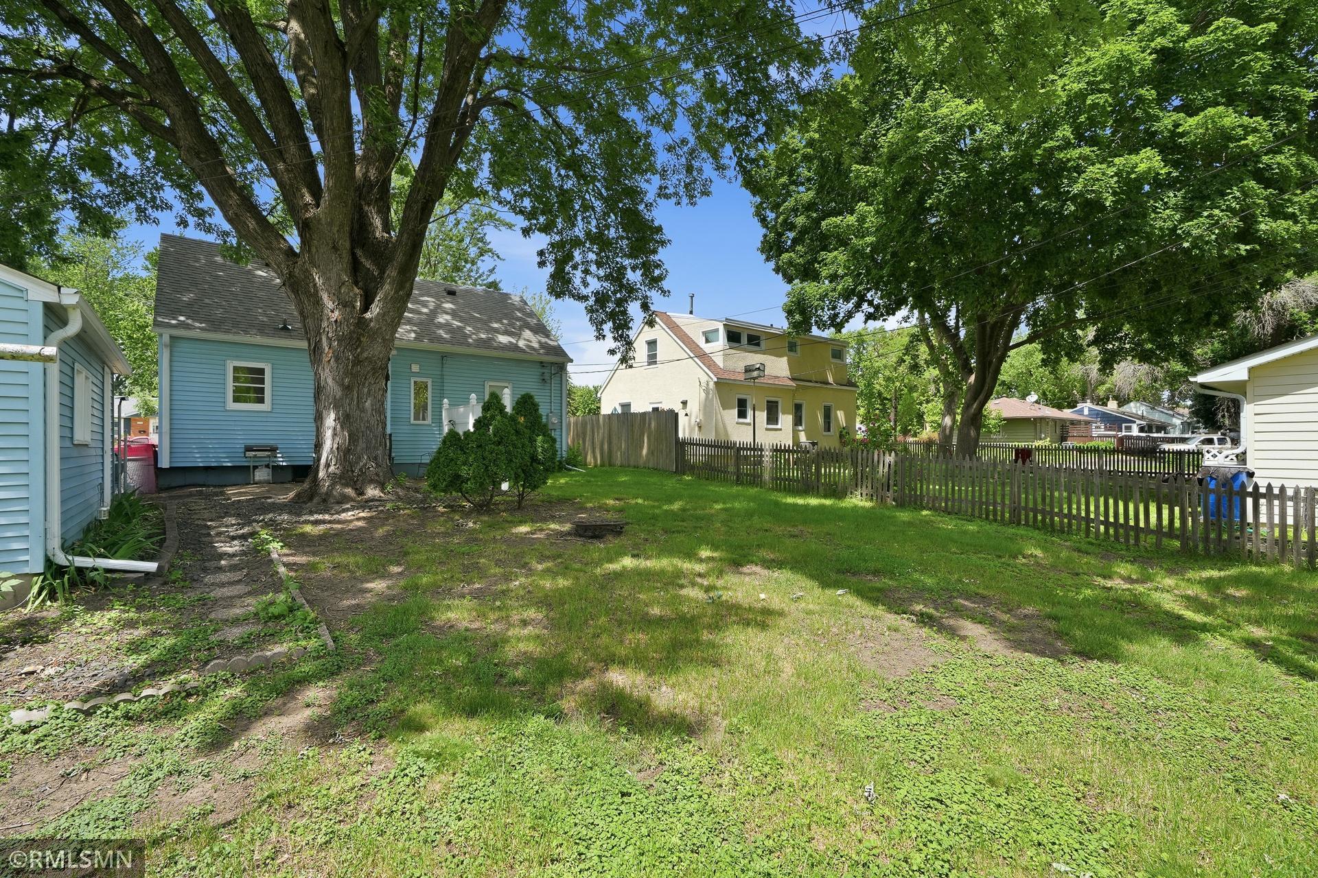 Space for lawn games and entertaining.