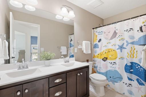Full Upper Level Bath with His and Hers Sinks