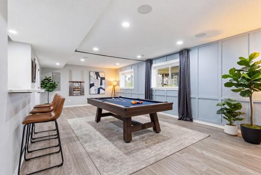 Lower Level Family Room - Virtually Staged