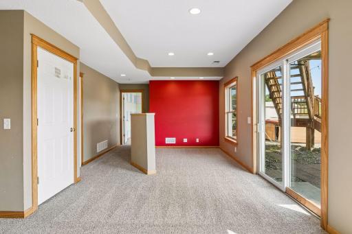 10577 Alamo Street Northeast - Lower Level - Walkout to your Sport Court of Enjoy a Fire
